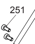 Винт с цилиндрической головкой Torx — поз. 251