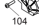 Винт с цилиндрической головкой — поз. 104