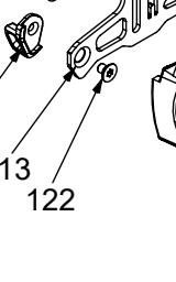 Винт с потайной головкой Torx — поз. 122