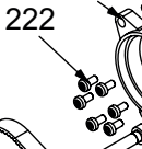 Винт с цилиндрической головкой Torx — поз. 222