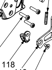Винт с цилиндрической головкой Torx — поз. 121