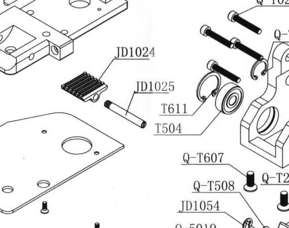 Крепёж нижней сварочной пластины — артикул JD1025
