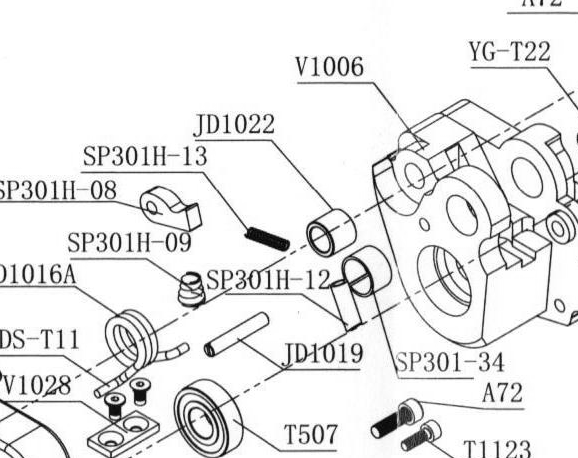 Фиксирующее кольцо пружины — артикул JD1022