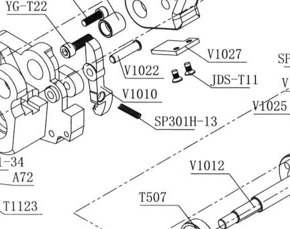 Пружина ограничительного штифта храпового колеса — артикул SP301H-13