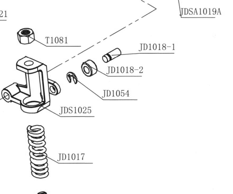 Разрезное стопорное кольцо Φ4 — артикул JD1054