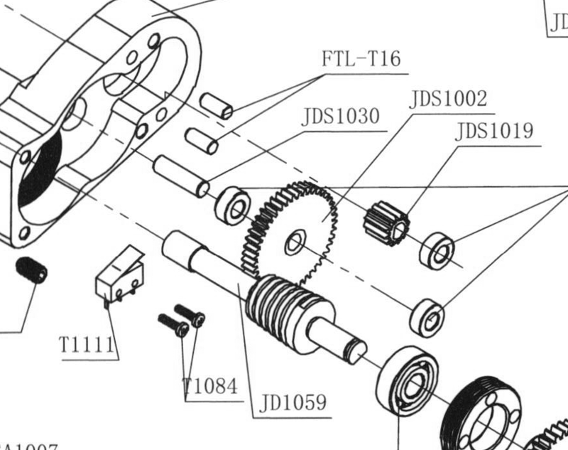 Ведомая шестерня — артикул JDS1002