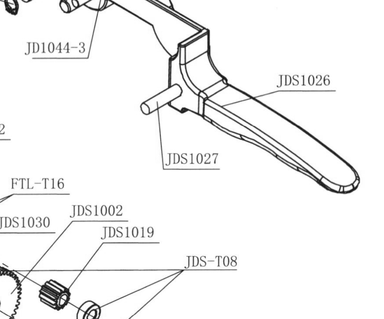 Штифт пружины рукоятки — артикул JDS1027