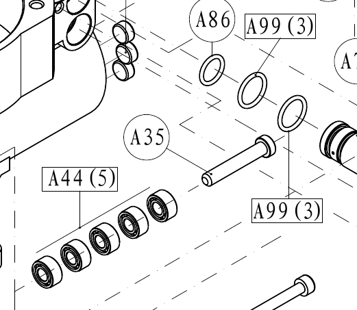 Штифт ножа — артикул A35