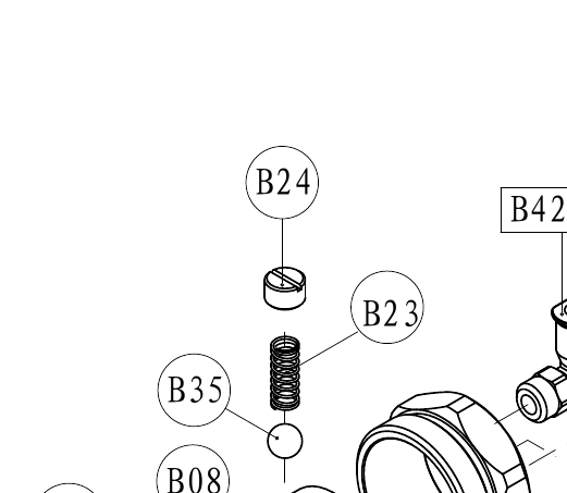 Винт — артикул B24