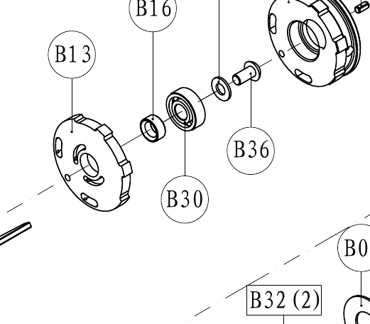 Подшипник — артикул B30